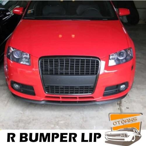 For AUDI A3 A4 S3 S4 8p 8L CUPRA R FRONT SPOILER BUMPER LIP Euro Spoiler Lip Universal 3 pcs Body Kit