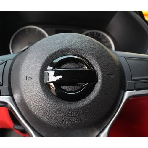 Car Steering Wheel Emblem ABS Sticker for Nissan Badge Qashqai Altima Sylphy X-Trall Tiida Bluebird Sunny Auto Logo Accessories