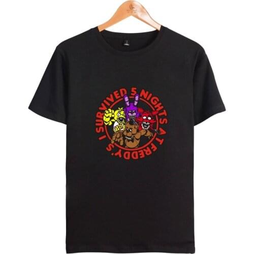 New summer 3D print Five Nights at FNAF t shirt For Boys School tshirt t-shirt For Boys FNAF t shirts For Teens Sport Clothes