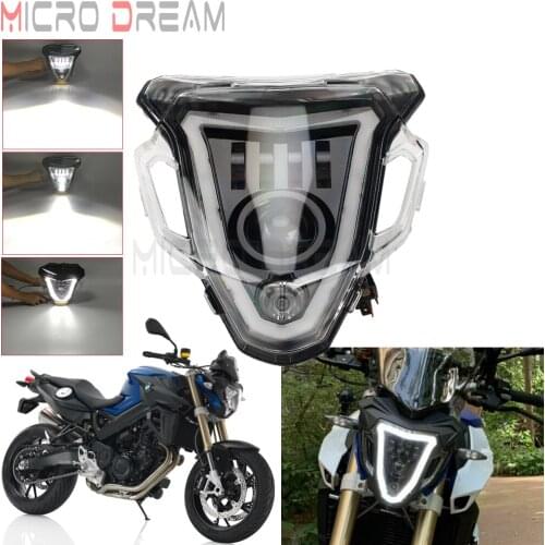 For BMW F800R 2015-2019 LED Headlight Angel Eye Head Light Assembly Hight Low Beam Lighting 12V Motorbike Replacement Lamp