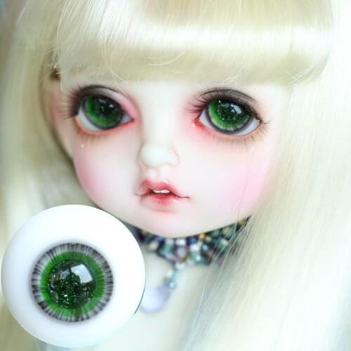 BJD doll eyes suitable for 1-3 1-4 1-6 size full flash green clear spirit super bright boutique doll accessories