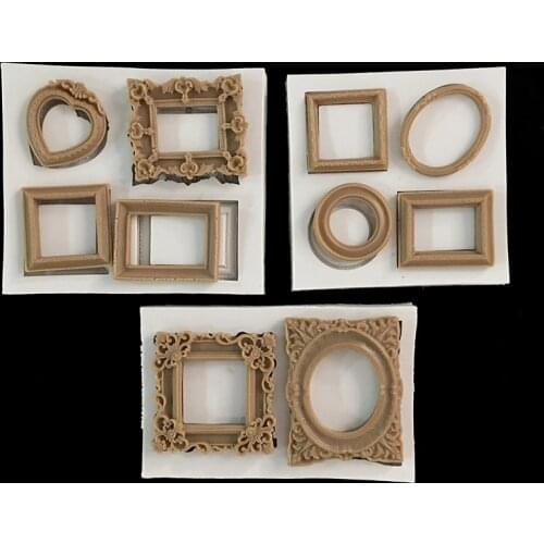 Minsunbak DIY Sugar Craft Tools Vintage Embossed Cake Border Silicone Mold Chocolate Decoration