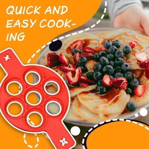 Reusable Silicone Omelette Mold Pancake Maker Nonstick Cooking Tool Egg Ring Maker Egg Silicone Mold Pancake Cheese Egg Cooker P