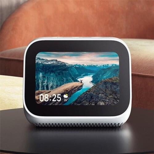 Original Xiaomi AI Touch Screen Bluetooth 5.0 Speaker Digital Display Alarm Clock WiFi Smart Connection Speaker Mi Smart Speaker