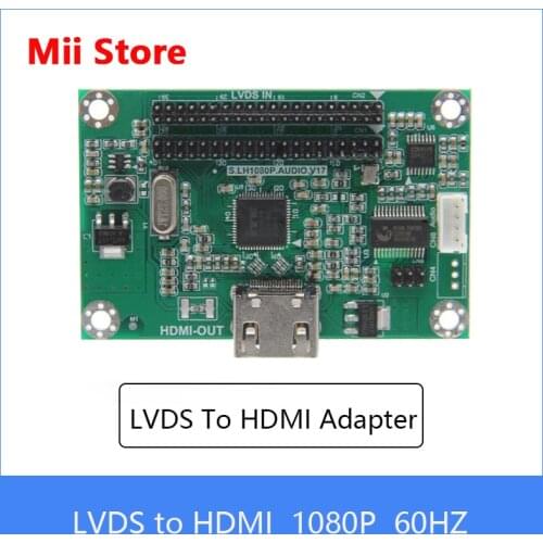 LVDS To HDMI Compatible Adapter Board Converter Compatible with 1080P 720P Resolution