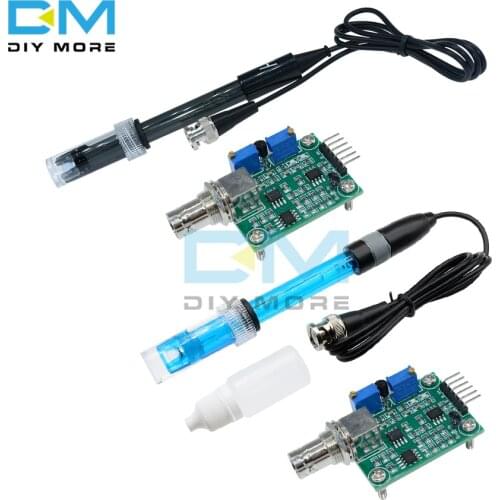 Liquid PH 0-14 Value Detection Regulator Monitoring Control Meter Tester Sensor Module + BNC PH Electrode Probe for Arduino