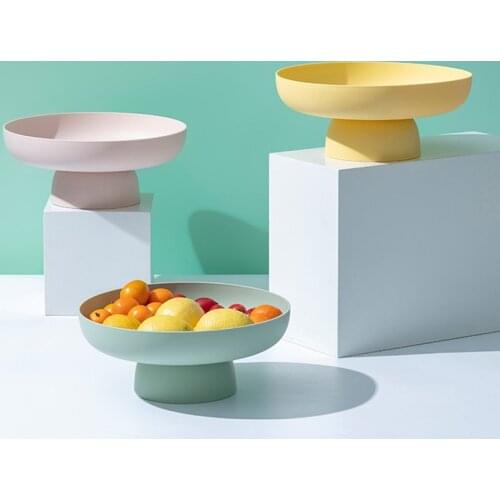 Nordic PP Fruit Storage Rack Removable Snack Tray Drainer Basket Candy Plate Home Organizer Kitchen Tool For Vegetable Cookies