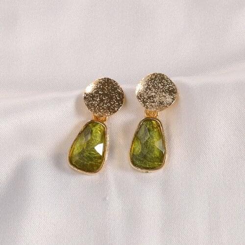 Style restoring ancient ways frosted sequins earrings earrings resin droplets small stud earrings jewelry accessories