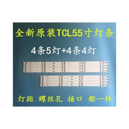 LED BacklightL strip 4C-LB5505-PF02J 4C-LB5505-PF02J 4C-LB5505/04-HR06/14J For TCL L55P2-UD L55E5800A-UP LVU550ND1L SD9W09