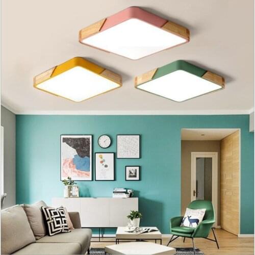 LED Modern Acrylic Metal Frame Square Slim LED Ceiling Light LED Light Ceiling Light Restaurant Living Room Bedroom Ceiling Ligh