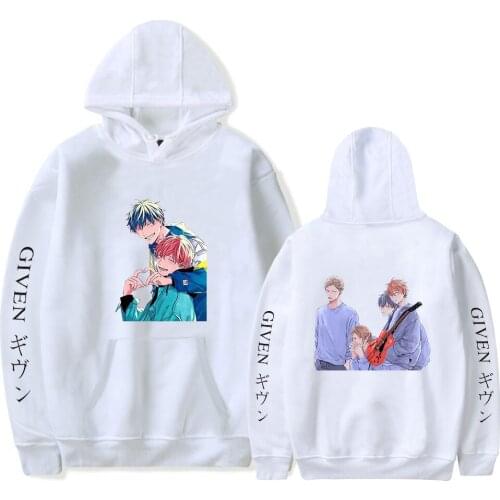 Given Hoodie Anime Harajuku Yaoi Bl Given Given Yaoi Given Sweatshirt characters Mafuyu Women Hoodies Oversize Hoodie Animated