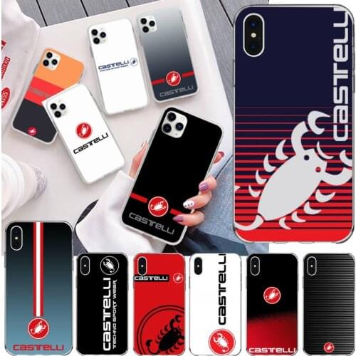 Bicycle Clothing Brand Castellis Phone Case For iphone 12 11 Pro Max Mini XS Max 8 7 6 6S Plus X 5S SE 2020 XR Silicone Cover