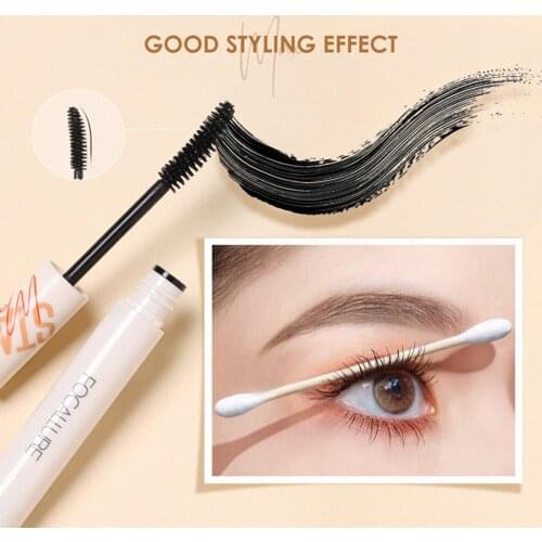 Fan Shape Brush Head Waterproof Non Smudge Thick Curling Mascara Eye Cosmetic