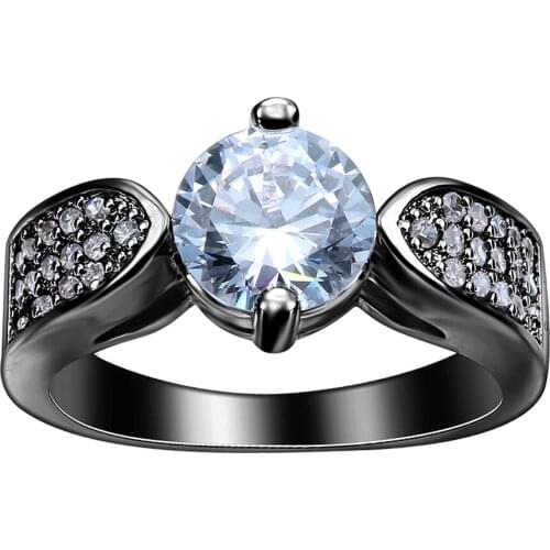 2017 fashion new product white heart silver plated pave setting zircon wedding ring for women high quality engagement jewelry