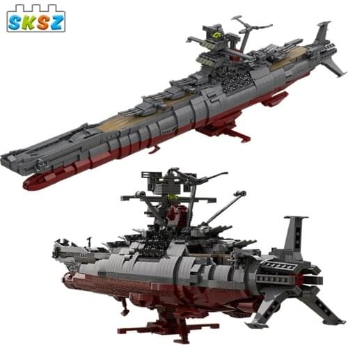Star Space Ship Series Wars New MOC Building Blocks Space Battleship Japan Yamato Model Bricks Kid DIY Toys Birthday Xmas Gift