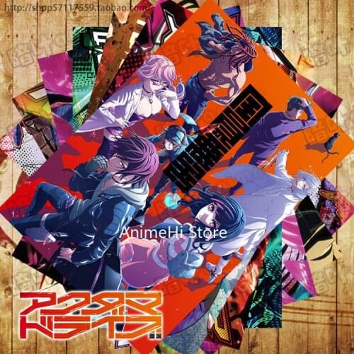 10 Pcs/set Anime Akudama Drive Posters Wall Pictures for Colletion A3 42x29CM Stickers