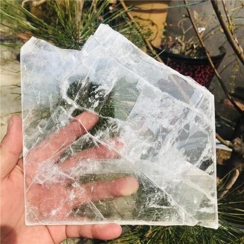 13-18cmNatural White Selenite Gypsum Rough Mineral Specimen Healing Crystal Irregular Shape Stone