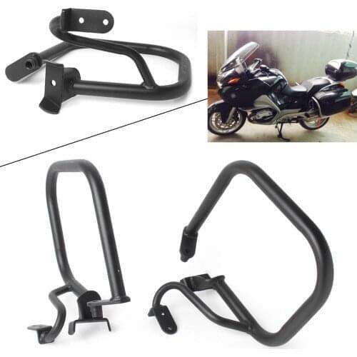 2x Black Motorbike Rear Bumper Safety Highway Crash Bar Protection for BMW R1200RT 2005 2006 2007 2008 2009 2010 2011 2012 2013