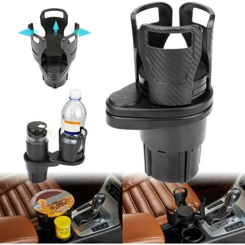 Mayitr 2 In 1 Car Cup Mount Holder 360 Degree Rotating Adjustable Drink Bottle Tray Bracket Universal Car Water Bottle Stand