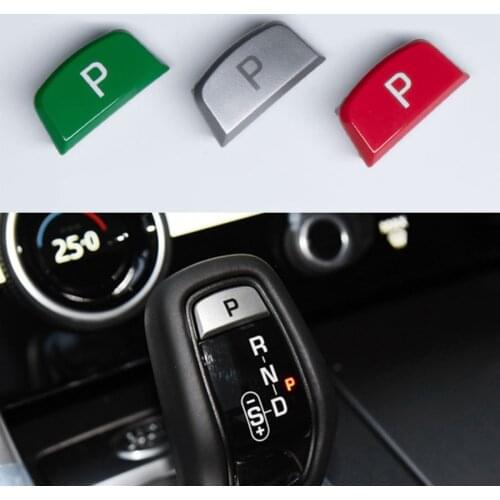 Car Gear Shift Lever Chrome P Button Cover Gear Change Lid Release Button Key Cover For Land Rover Range Rover for Jaguar F-TYPE