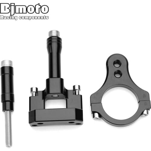 BJMOTO CNC Moto Steer Support For Yamaha R3 2013-2018 Motorcycle Adjustable Steering Stabilize Damper Bracket Mount kit