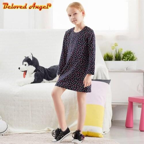 Spring Autumn Toddler Girl Dress Cotton Long Sleeve Dress Floral Bow Kids Dresses for Girls Fashion Children Clothing 3-8T