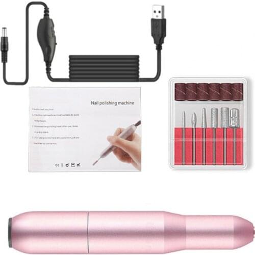 Nail Polishing Machine Simple Operation High Speed Aluminum Alloy Nail Care Electric Files for Women