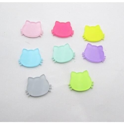 30pcs Sweet Cat Acrylic Flatback Cabochon DIY Scrapbooking Decorative Craft Making 20mm*15mm