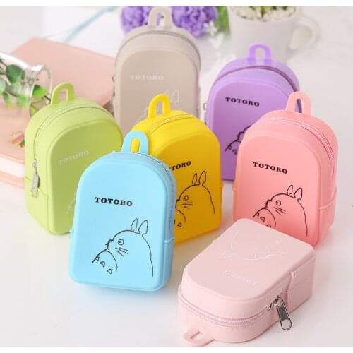 New Lovely Women Girls Mini Coin Bag Portable Carton Coin Purse Keys Card Holder Wallet Money Bags Earphone Package Kids Gifts
