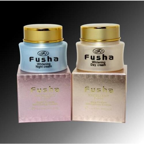 100% Fusha Whitening Cream Set `Remove freckle`Anti dark skin`Whitening(day cream+night cream)