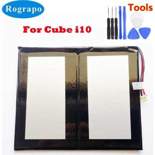 New Tablet PC Battery For Alldocube iPlay Cube i10 Accumulator 3.8V 6600mAh Replacement 5 Wires Plug +Tools