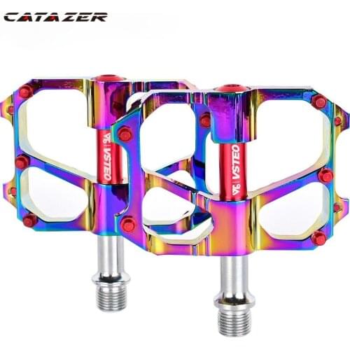 Mountain Bike Pedal Plating Color Pedal Road Bike Folding Bike Pedal Accessories 260g