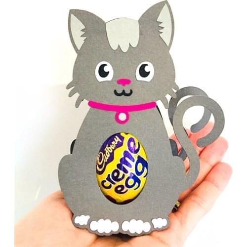 MEET HUANG Easter Egg Holder Metal decorative dies 2021 new cutting dies cat craft scrapbooking cards decorating