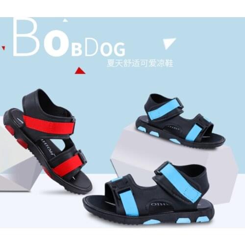 Summer River tracing sea Beach boys Sandals soft Comfortable Light Non-slip Water Shoes Fashion Hollow velcro Gladiator shoes