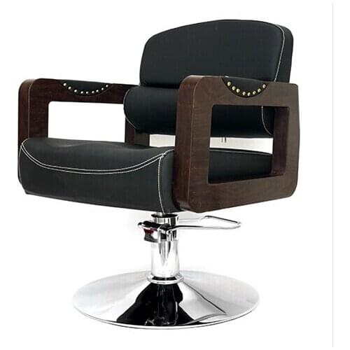 Retro salon hairdressing chair. Hair salons dedicated lift can be adjusted. The barber chair