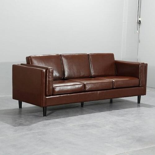U-BEST lazy contemporary restaurant coach leather sleeper sectional sofa furniture modern office sofa set