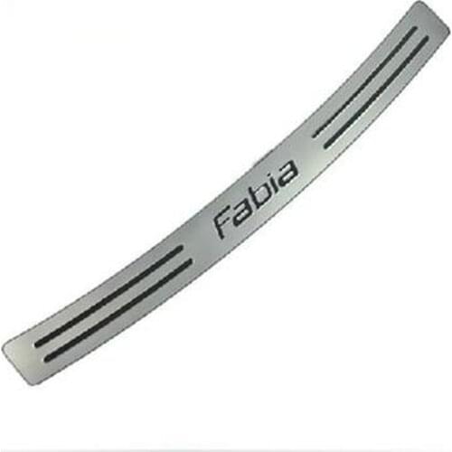 High quality stainless steel Rear bumper Protector Sill For 2008 2009 2010 2011 2012 2013 2014 Skoda Fabia