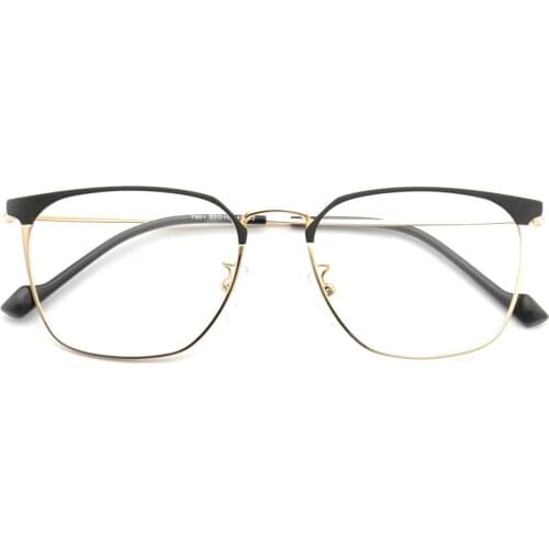 Women Metal Eyeglass Frames Men business Square light thin metal Eyeglasses frames Round Rx Glasses frame silver Gold Spectacles