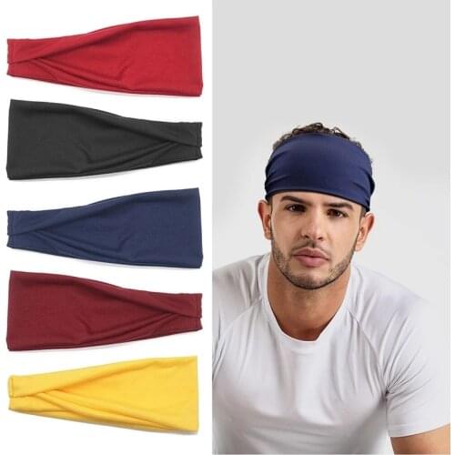 1PC Absorbent Sport Sweat Headband For Men Women Yoga Hair Bands Sweatband Outdoor Cycling Running Sports Accessories