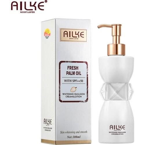 AILKE Moisturizing Whitening Fragrance Body Lotion, With Palm Oil Outdoor Hydration SPF50+ Sunscreen Women Korea Skin Care Cream