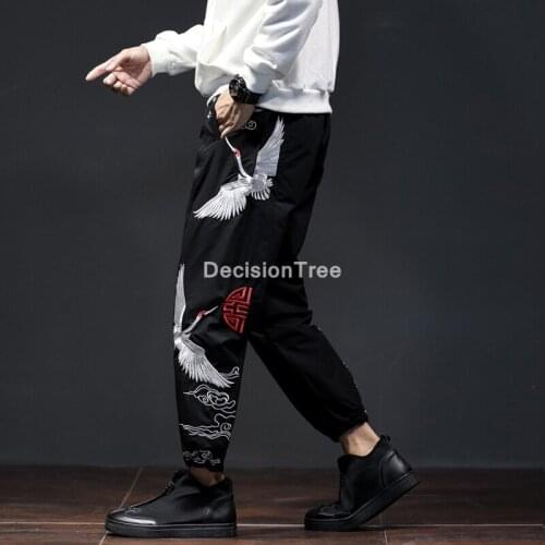 2021 men casual harem pants trousers mens cotton linen pants male chinese style kung fu tai wushu pants loose cotton linen pants