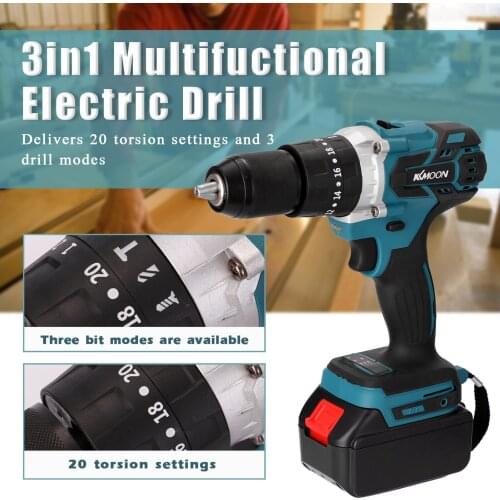 Household 3 in 1 Multifuctional Electric Drill Mini Cordless Electric Screwdriver Rotation Ways Torques Adjustable Rechargeable