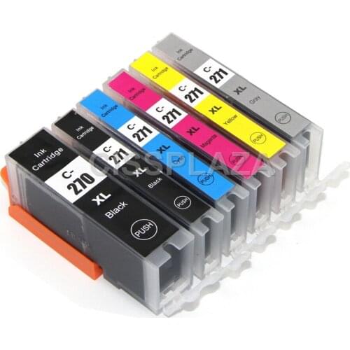 CISSPLAZA 12pcs 270xl 271xl PGI-270 CLI-271 Compatible ink Cartridge for canon PIXMA MG7720 TS9020/TS8020 full ink pgi270xl