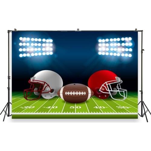 HUAYI Photography Backdrops Birthday Party Baby Shower Decor Banner Photo Background Boys Baseball Game Stadium BackdropXT-7318