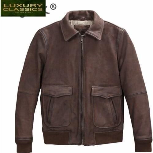 Jacket 100% Genuine Leather Men Clothes 2021 Autumn Winter Real Fit Cow Leather Jackets Motorcycle Coat Jaqueta De Couro