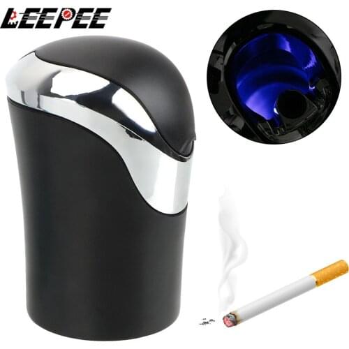 LEEPEE Car Ashtray Smoke Ash Cylinder Multifunction Cigarette Smoke Holder Storage Cup Holder Interior Accessories