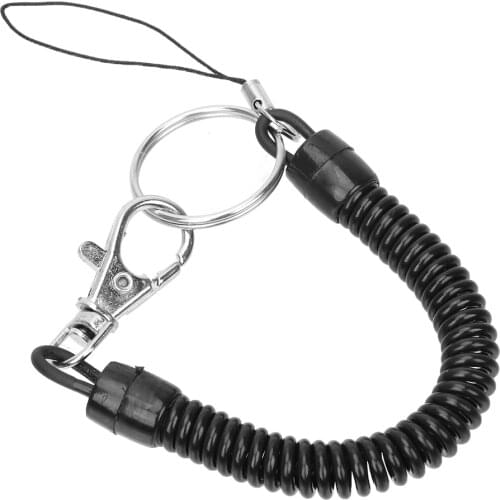 LEEPEE Spring Coil Spiral Stretch Key Ring Interior Accessories Key Holder Auto Accessories Keychain Retractable