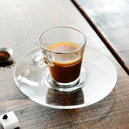 Fashion Double Wall Insulated Transparent Espresso Cups Drinking Tea Latte Coffee Mugs Glass Cups Xicaras Taza Drinkware EE50BD