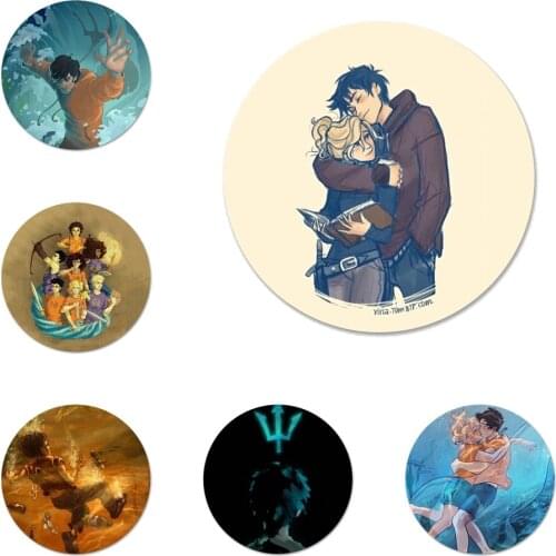 Fashion Percy Jackson Icons Pins Badge Decoration Brooches Metal Badges For Backpack Decoration