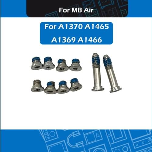 10set/Lot Laptop bottom case screws set For Macbook Air 11" 13" A1370 A1465 A1369 A1466 lower cover screws 2010-2015